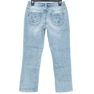 Silver Jeans Jeans - Silver Womens Jeans Suki Capri Crop Blue 27 AH Silver Jeans Jeans - Silver Womens Jeans Suki Capri Crop Blue 27 AH
